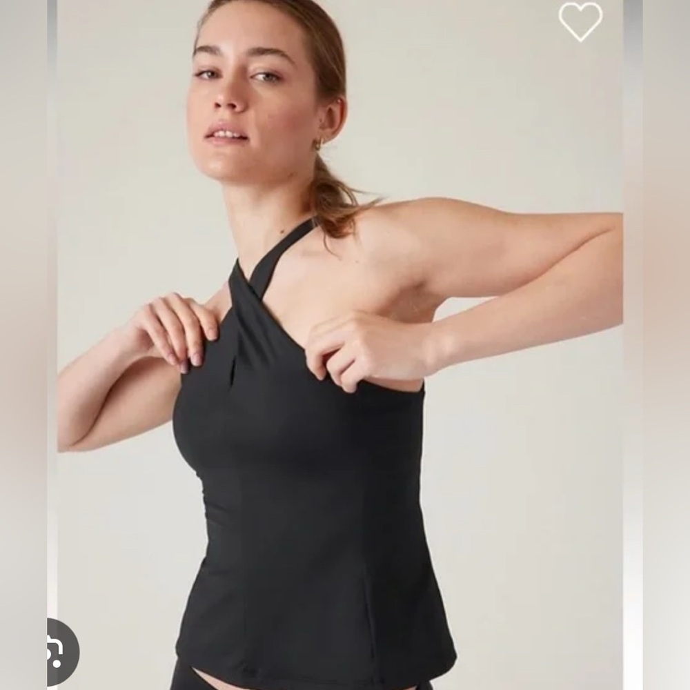 Athleta Crossed Tankini Swim Top NWT